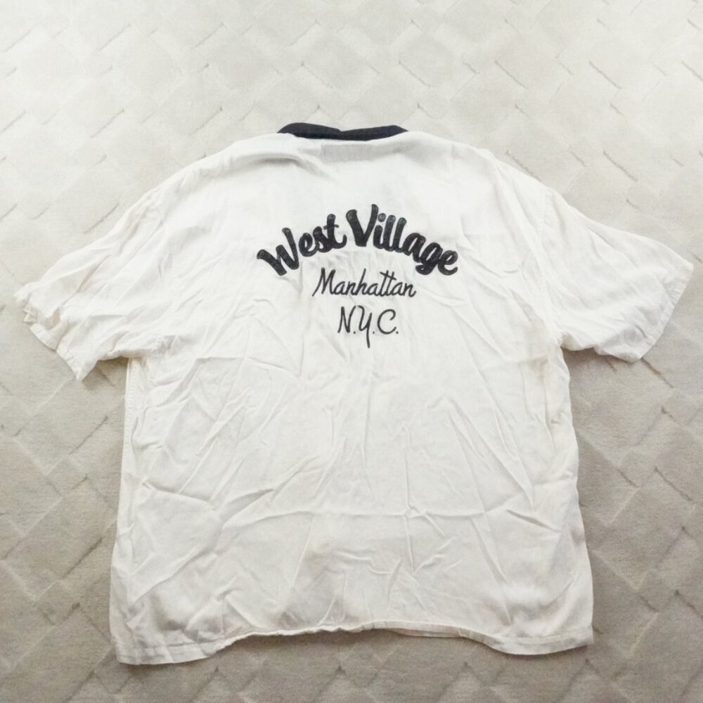 Abercrombie & Fitch Oversized Button Up Shirt Mens XL West Village Manhattan NYC